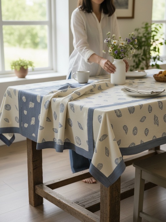 Hand Crafted Other - Custom Made Table Cloth 43.5"X 52"